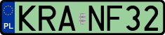 License plates of Poland, Electric vehicles