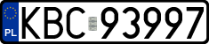 License plates of Poland, Regular car plates