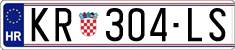 License plate of Croatia, Regular plates
