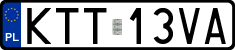 License plates of Poland, Regular car plates