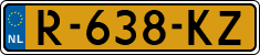 License plate of the Netherlands, Cars