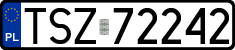 License plates of Poland, Regular car plates
