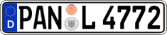 German license plate, Regular plates