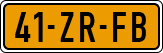 License plate of the Netherlands, Cars