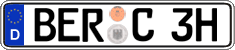 German license plate, Plates for oldtimers (type 