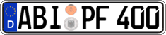 German license plate, Regular plates
