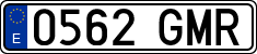 License plates of Spain, Ordinary (2000)