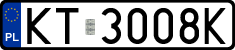 License plates of Poland, Regular car plates