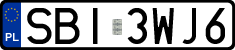 License plates of Poland, Regular car plates