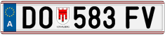 License plate of Austria, Regular plates