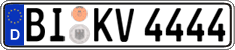 German license plate, Regular plates