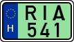 license plates of Hungary, Electric vehicles (1990)