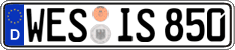 German license plate, Regular plates