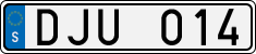 License plate of Sweden, Regular plates