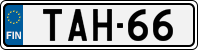 License plate of Finland, Cars