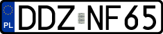 License plates of Poland, Regular car plates