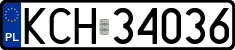 License plates of Poland, Regular car plates