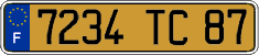 French license plate, FNI