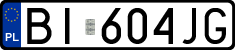 License plates of Poland, Regular car plates