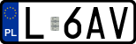License plates of Poland, Regular car plates