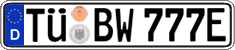 German license plate, Electric vehicles