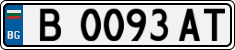 License plate of Bulgaria, Cars