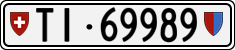 License plate of Switzerland, Cars