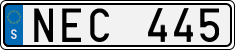 License plate of Sweden, Regular plates
