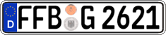 German license plate, Regular plates
