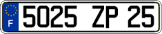 French license plate, FNI