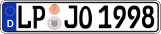 German license plate, Regular plates