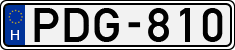 license plates of Hungary, Cars (1990)
