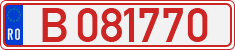 License plate of Romania, Provisional