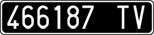 License plate of Italy, Cars (1927 year series)