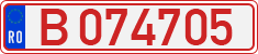 License plate of Romania, Provisional
