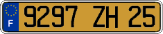 French license plate, FNI