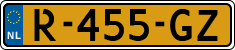 License plate of the Netherlands, Cars