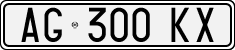 License plate of Italy, Cars (1994 year series)