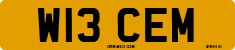 License plate of the United Kingdom, 1983 year system