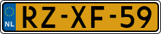 License plate of the Netherlands, Cars