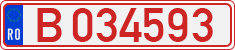 License plate of Romania, Provisional