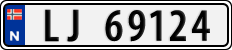 License plate of Norway, Cars