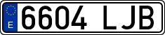 License plates of Spain, Ordinary (2000)