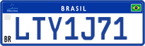 License plate of Brazil, Authorities (Mercosul)