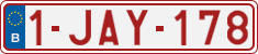 License plate of Belgium, Regular plates (2010)