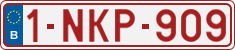 License plate of Belgium, Regular plates (2010)