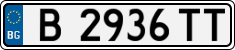 License plate of Bulgaria, Cars