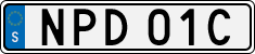 License plate of Sweden, Regular plates