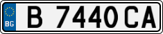 License plate of Bulgaria, Cars