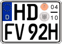 German license plate, Seasonal plates (Oldtimers)